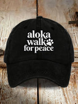 Walk For Peace Printed Baseball Cap