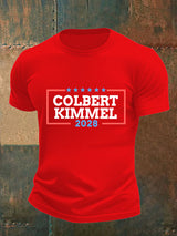 Men's Talk Show Colbert Kimme 2028 Print T-Shirt