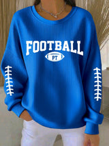 Women's Football Print Sweatshirt