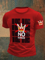 🔥Buy 3 Get 15% Off Men's Retro No Kings In America Print T-Shirt