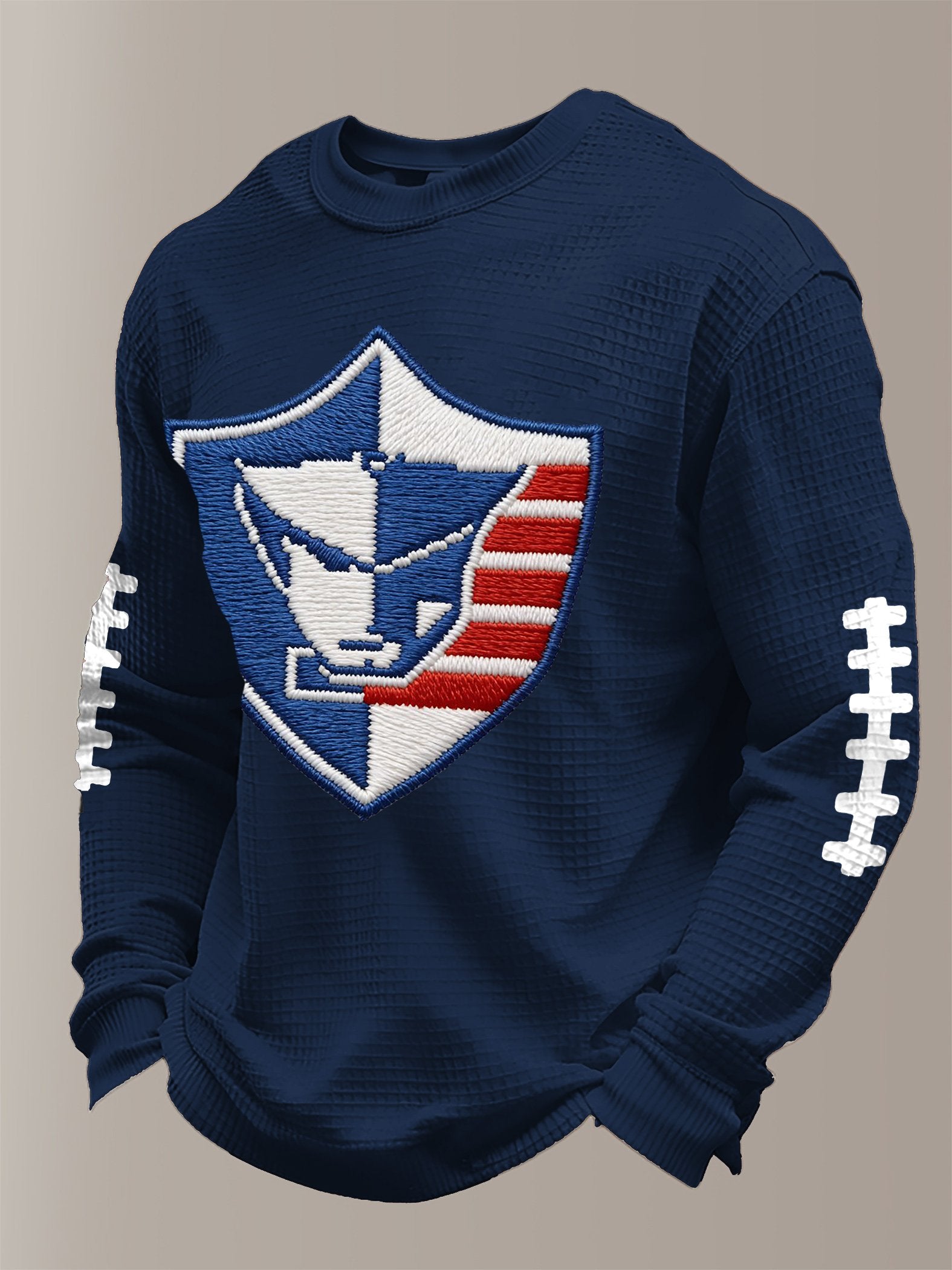 Men's Football Print Waffle T-Shirt