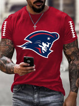 Men's Football Print Short Sleeve Top
