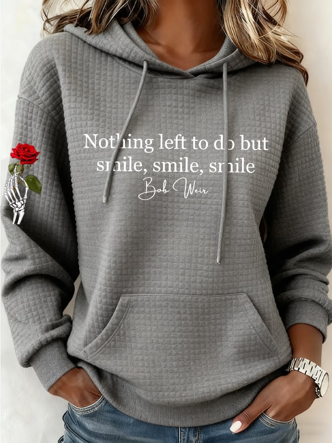 🔥Buy 3 Get 15% Off Women's Nothing Left To Do But Smile Smile Smile Print Casual Sweatshirt