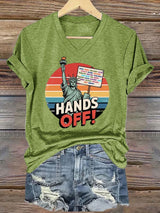 🔥Buy 3 Get 15% Off🔥Women's Casual Hands Off Printed T-Shirt
