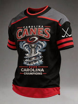 Men's Ice Hockey Printed Short-sleeved T-shirt