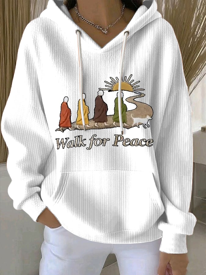 Women's Walk For Peace  Art Print Sweatshirt
