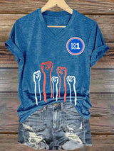 🔥Buy 3 Get 15% Off🔥Women's 50501 We Stand Printed Casual T-shirt