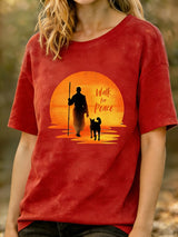 Monks' Peace Walk Event - Women's Short-Sleeve T-Shirt