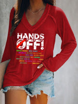 🔥Buy 3 Get 15% Off🔥Women's Hands Off Protest Csasual T-shirt