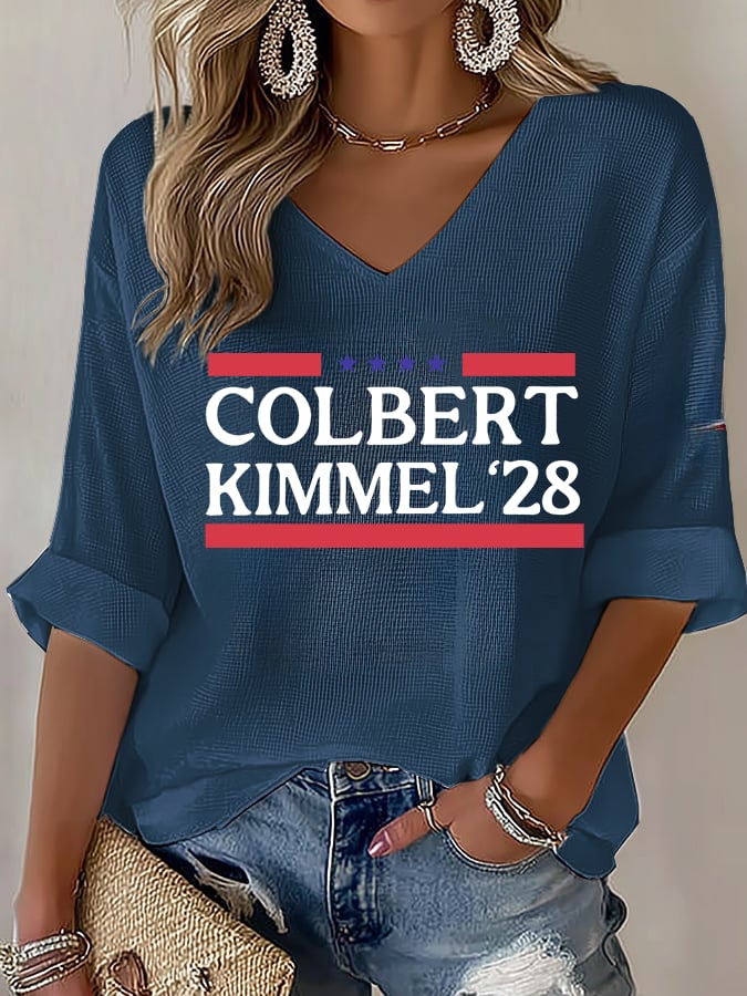 Women's Talk Show Colbert Kimme Legend 2028 T-shirt