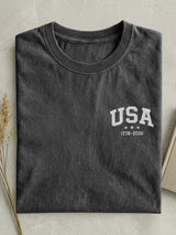 Vintage 250th Anniversary Usa Commemorative Cotton Short-sleeved T-shirt