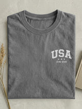 Vintage 250th Anniversary Usa Commemorative Cotton Short-sleeved T-shirt