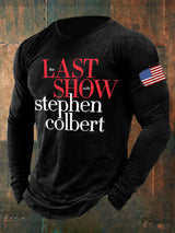 Men's Retro Last Show Print T-Shirt