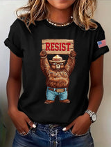 Women's Retro Resist Save The Forest Service Print T-Shirt