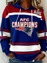 Women's Football Print Casual Sweatshirt