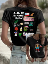 Women's Puerto Rico Print T-shirt