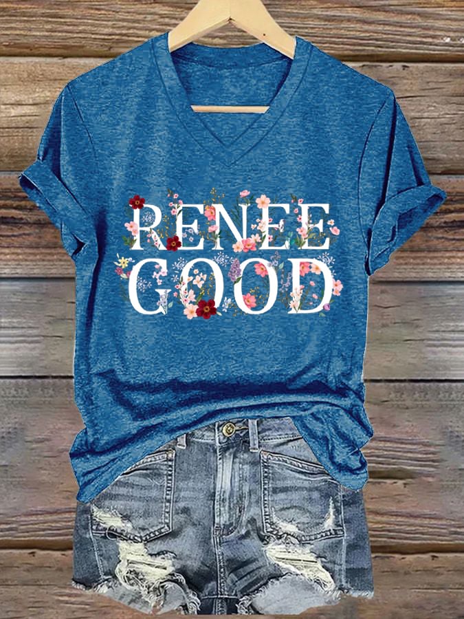 Women's Justice for Renee Nicole Good  Print Casual T-Shirt