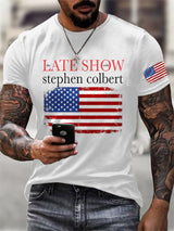 Men's Retro Last Last Show Print T-Shirt