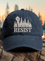 Retro Resist Save The Forest Service Print Baseball Cap