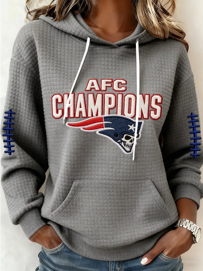 Women's Football Print Casual Sweatshirt