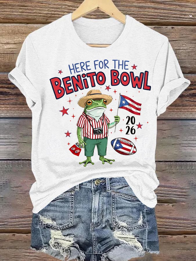 Women's  Benito Bowl Puerto Rico Football T-Shirt