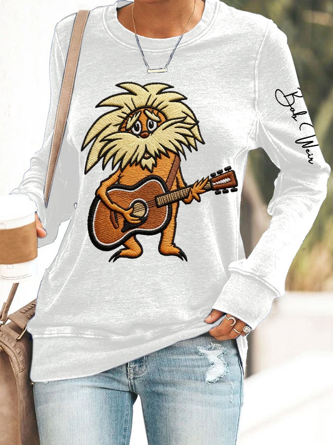 🔥Buy 3 Get 15% Off Women's Vintage Rock Tribute Print Casual Sweatshirt