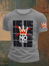 🔥Buy 3 Get 15% Off Men's Retro No Kings In America Print T-Shirt