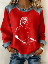 🔥Buy 3 Get 15% Off Women's Retro Print Long-Sleeve Sweatshirt