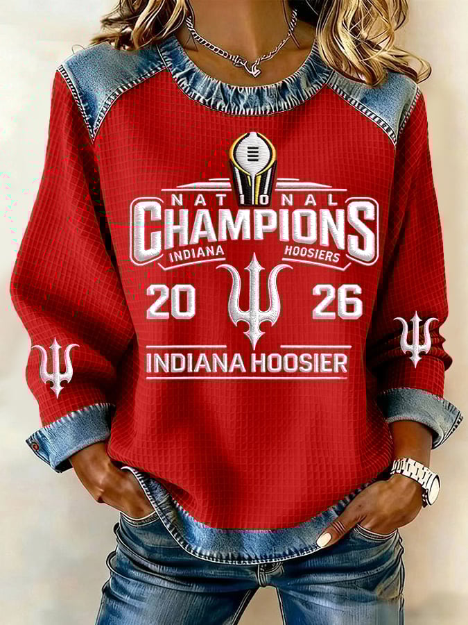 Women's Rugby Print Sweatshirt