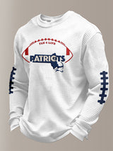 Men's Football Print Waffle T-Shirt