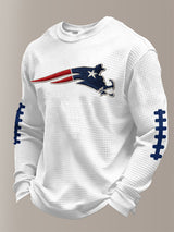 Men's Football Print Waffle T-Shirt