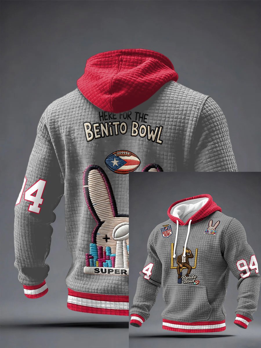 Men's  Puerto Rico Print Hoodie