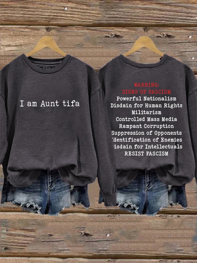 🔥Buy 3 Get 15% Off🔥Retro I Am Aunt Tifa Print Sweatshirt