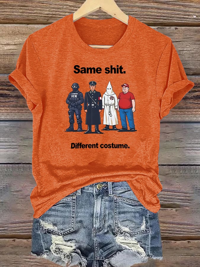 Women's  Different costume Print T-Shirt