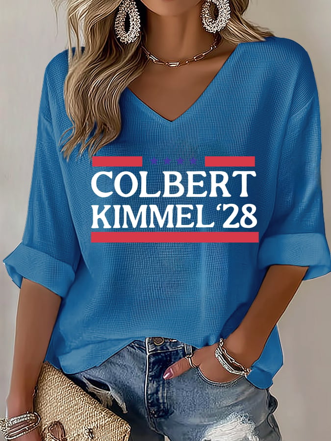 Women's Talk Show Colbert Kimme Legend 2028 T-shirt
