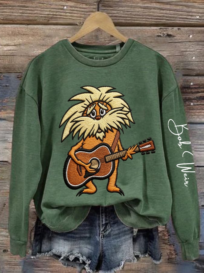 🔥Buy 3 Get 15% Off Women's Vintage Rock Tribute Print Casual Sweatshirt