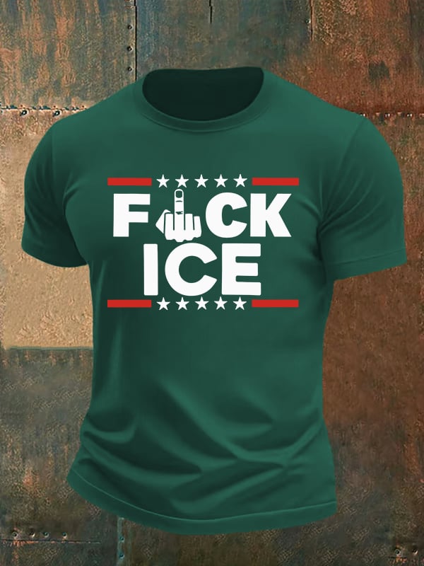 Men's ICE  Print  T-Shirt