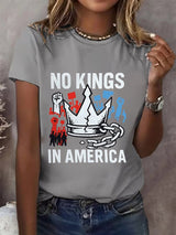 We Serve For The Country Not For The King Print  T-Shirt
