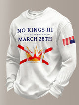 🔥Buy 3 Get 15% Off Men's Retro No Kings III 50 State Nationwide Protest March 28th Print Sweatshirt