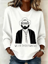 🔥Buy 3 Get 15% Off Women's Weir Everywhere Print Casual Sweatshirt