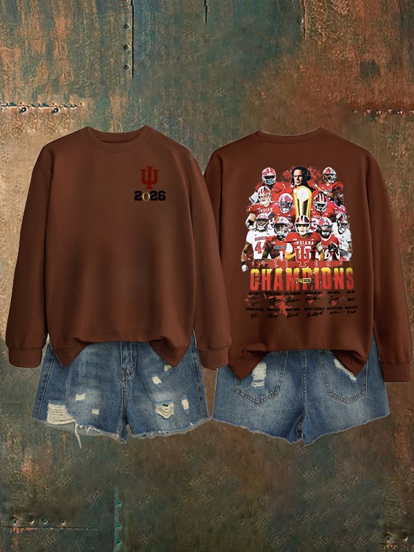 Women's   Football Print Sweatshirt
