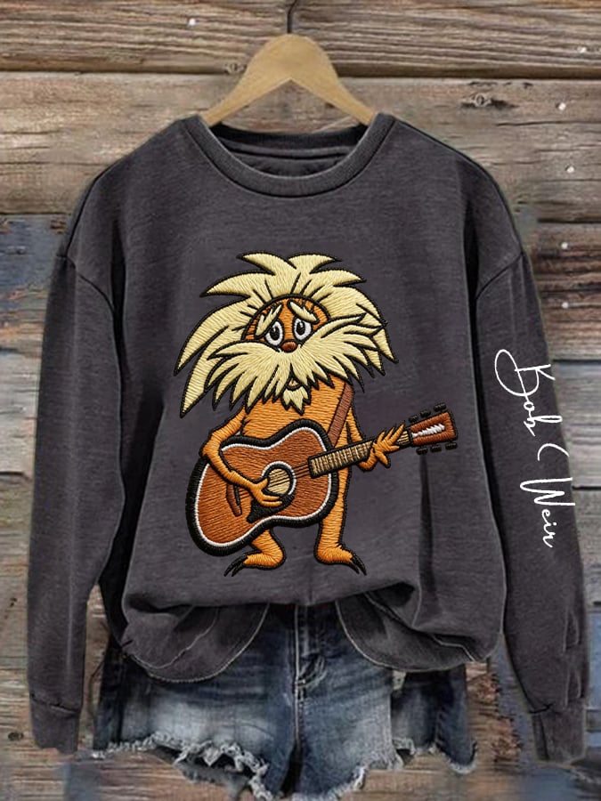 🔥Buy 3 Get 15% Off Women's Vintage Rock Tribute Print Casual Sweatshirt