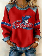 Women's Rugby Print Sweatshirt