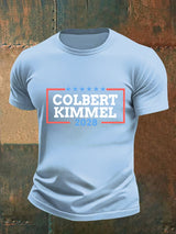 Men's Talk Show Colbert Kimme 2028 Print T-Shirt