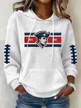 Women's Football Print Hoodie Sweatshirt