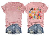 No Kings In America Print  T-shirt