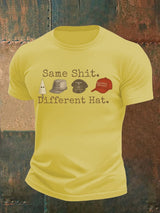 Men's  Same shit Different costume Print T-Shirt