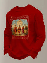Men's Walk For Peace  Printed Casual Long-Sleeved Top