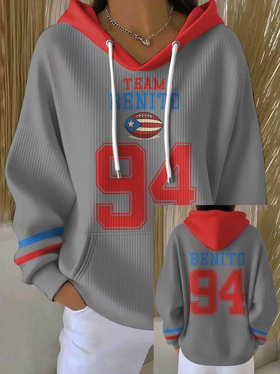 Women's Puerto Rico Print Casual Sweatshirt