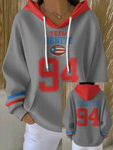 Women's Puerto Rico Print Casual Sweatshirt